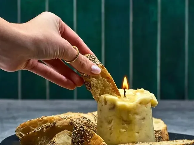 Essbare Gourmet-Kerze