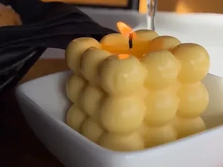 Essbare Gourmet-Kerze