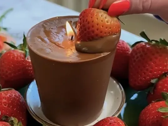 Essbare Gourmet-Kerze