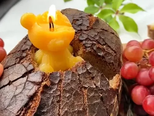 Essbare Gourmet-Kerze